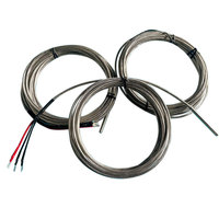 Assemblage de câble de capteur de température à thermocouple RTD à résistance thermique PT100 à 3 fils de classe A