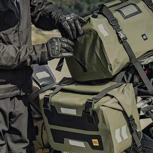 Sacoche de <span class=keywords><strong>selle</strong></span> de <span class=keywords><strong>moto</strong></span> étanche en PVC, réfléchissante pour la nuit, sacs arrière et latéraux, sacs de transport doubles pour <span class=keywords><strong>moto</strong></span> - Product Image 4