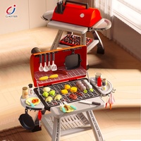 Jouet de barbecue Chengji, jeu de simulation de barbecue, éclairage, musique, pulvérisation, barbecue électrique, ensemble de barbecue pour enfants, pour filles