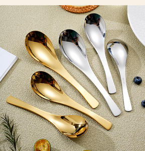 Cuchara <span class=keywords><strong>de</strong></span> sopa para niños <span class=keywords><strong>de</strong></span> acero inoxidable ecológica estilo corte moderno con mango largo pulido <span class=keywords><strong>de</strong></span> espejo <span class=keywords><strong>de</strong></span> medición <span class=keywords><strong>de</strong></span> 10ml - Product Image 3