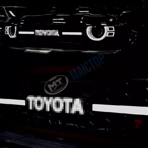 LC79 car headlights, LED taillights, SUV FJ79, FZJ customized design with illuminated grille and fog lights - Product Image 4