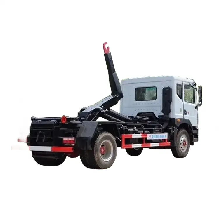 Dongfeng small hook lift arm roll dump garbage truck 4x2 12m3 hook lift garbage truck for sale