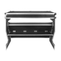 Table de DJ pliable de type Z, compacte, en aluminium, personnalisable, populaire, pour le transport, avec étui de transport