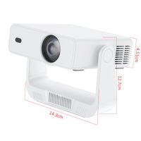 Mini Proyector Portátil Inteligente C880 con Android, Compatible con 4K, para Juegos, Cine en Casa, LED 1280*720P, Mini Proyector de Bolsillo