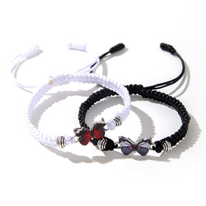 สร้อยข้อมือผีเสื้อโบฮีเมียนทอมือปรับได้เครื่องประดับราศีสัตว์สำหรับสวมใส่ชายหาดในฤดูร้อน - Product Image 5