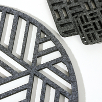 Panneaux de protection en feutre non tissé en polyester aiguilleté au design moderne, écologiques, pour tables domestiques, fournis directement par l'usine