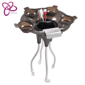 Caja de extensiones de cabello T0144 para salón de belleza, cajas para peluquero con cierre de 360 grados de rotación, color marrón - Product Image 3