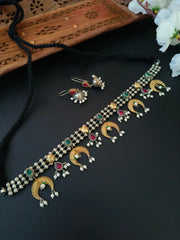 Collar oxidado de perlas, gotas de perlas para aspecto nupcial, joyería india, producto a granel hecho a mano, producto a granel - Product Image 3