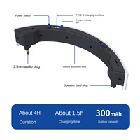Pour PS VR2 lunettes accessoires de jeu lecteur externe Audio Mini haut-parleur pour PS5 VR2 casque stéréo amplificateur arrière