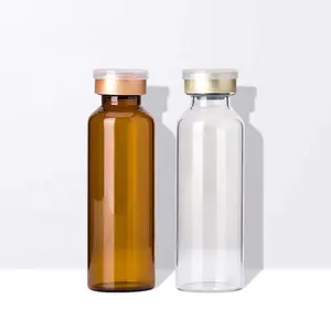 20ml 25ml Penicillin Bottle Clear Amber Pharmaceutical Liquid Medicine Glass bottle Glass Injection Vials