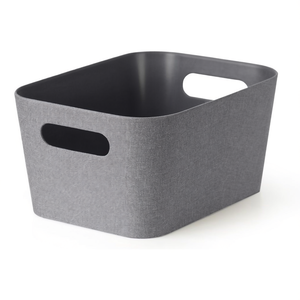 Cesta <b>plastica</b> (23x30x15cm) Grey Art.10 - Product Image 2