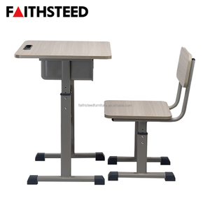 Set Scrivania e Sedia per Studenti Faithsteed, Regolabile in Altezza, in MDF, Arredo Scolastico con Ampio Scomparto Porta Libri - Product Image 5