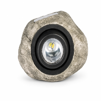 Lampe solaire murale en résine avec lumière chaude 30lm pour jardin