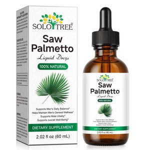 SOLOTREE Bitkisel Özlü Erkek Prostat Desteği <span class=keywords><strong>Saw</strong></span> <span class=keywords><strong>Palmetto</strong></span> Sıvı Damlaları Toptan Saç Çıkaran <span class=keywords><strong>Saw</strong></span> <span class=keywords><strong>Palmetto</strong></span> Takviye Edici Gıda - Product Image 1