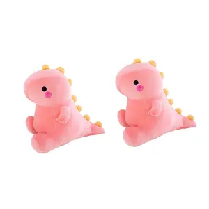 Мягкие игрушки на заказ оптом милые игрушки оптом красный динозавр хлопок плюшевый материал набитый дракон животных Динозавр плюшевый дракон игрушка дракон