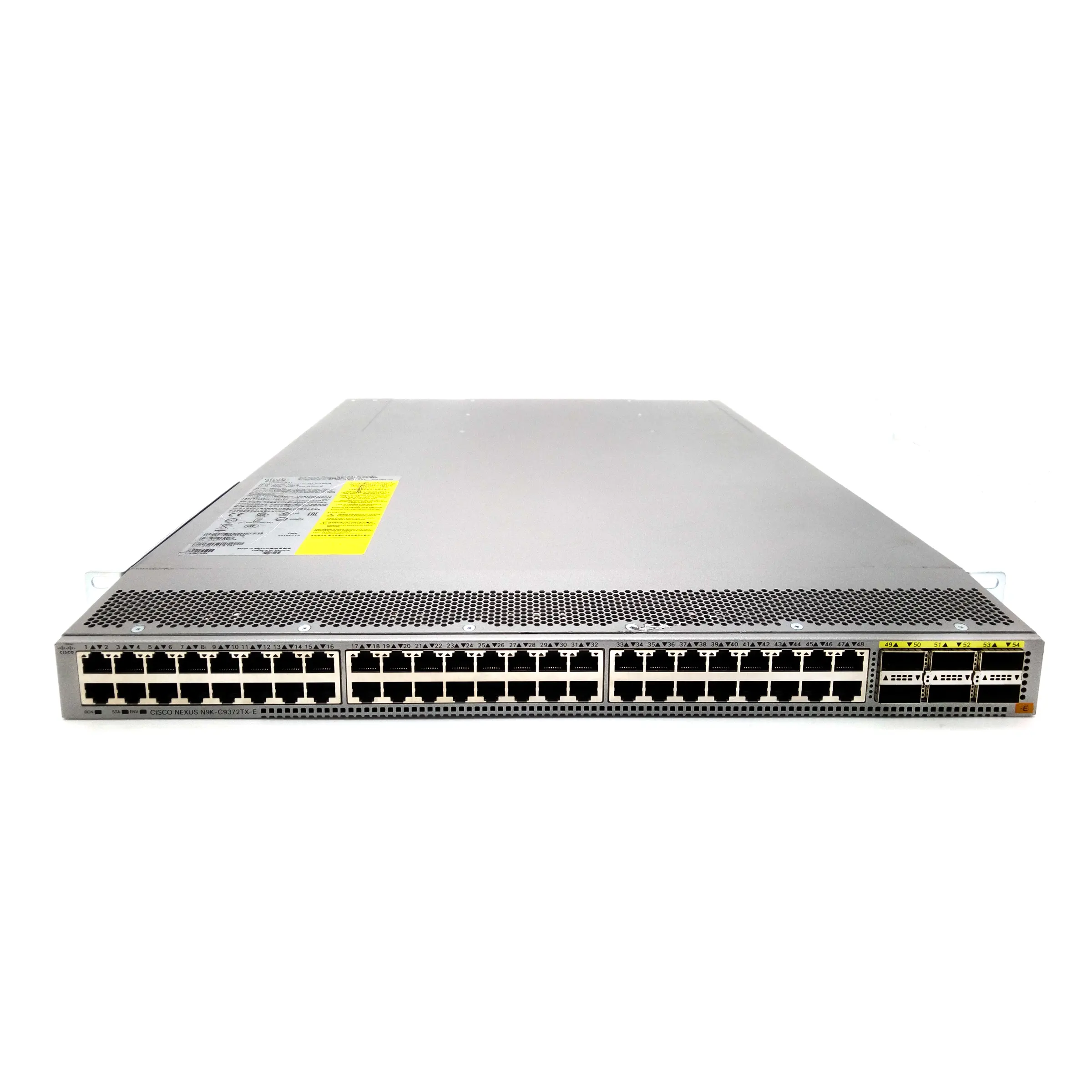 N9K-9372TX-E प्रयुक्त मूल प्रबंधित L3 स्विच 48 10GBase-T पोर्ट और 6 40-गीगाबिट QSFP+ अपलिंक पोर्ट नेक्सस स्विच