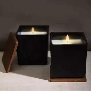 Wholesale Luxury Unique Empty <strong>square</strong> <strong>Candle</strong> Jar 120ml 210ml 500ml <strong>square</strong> Glass <strong>Candle</strong> Jar for <strong>Candle</strong> Making - Product Image 3