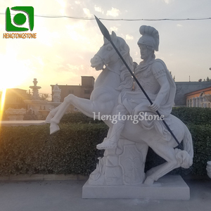<span class=keywords><strong>Escultura</strong></span> <span class=keywords><strong>de</strong></span> Caballo Marly en Mármol Blanco con Soldado en el Louvre - Product Image 3
