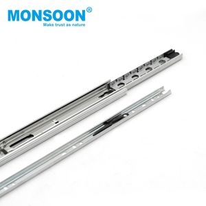 Glissières de tiroir à extension complète à montage latéral pour meubles, glissières télescopiques à roulement à billes de 30 mm pour cuisine - Product Image 5