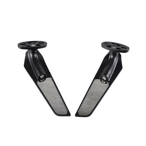 Rétroviseur de moto avec spoiler 20,5 cm en plastique noir plat pour amélioration de moto de rue - Product Image 4