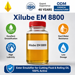 XilubeEM8800 Émulsifiant éster système tétramerique, Fluide de coupe pour le travail des métaux, Haute lubrification, Faible dosage, Huile de laminage pour aluminium - Product Image 4