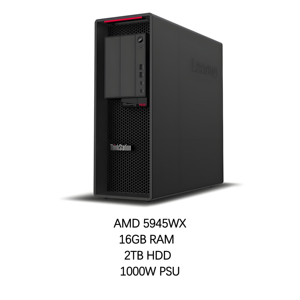 Ban đầu Lenovo p620 AMD 5945wx 16GB ECC Bộ nhớ 2TB HDD 1000W cung cấp điện tùy chỉnh tùy chọn tháp máy tính máy trạm - Product Image 1