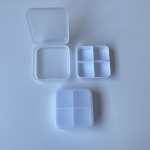 Nueva Promoción: Pastillero Cuadrado de Plástico con 4 Compartimentos, Bonito y Práctico, Regalo Promocional, Pastillero Diario de 4 Compartimentos - Product Image 5