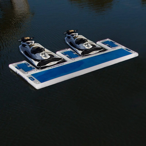 Usine en gros personnalisé couleur plates-formes gonflables Yacht Dock plate-forme flottante bateau à moteur quai de stationnement - Product Image 1