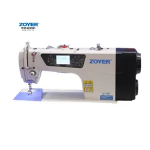 ZY9000B-D4 único motor 9 diseño puntos automática trimmer de pie prensa elevador de máquina de coser del punto de cadeneta