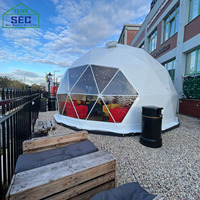 Dôme de tente igloo en polycarbonate UFO Star résistant aux UV et imperméable pour hôtel, disponible en 4m, 5m, 6m, 7m, 8m, 10m