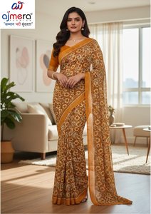 Elegantes Saris de Algodón de Diseño para Mujer, Estilo Moderno, Comodidad Premium, Secado Rápido, Protección Solar, para Oficina, Uso Diario y Festivo - Product Image 2