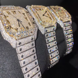 100% часы с кристаллами и кристаллами из нержавеющей стали - Product Image 1