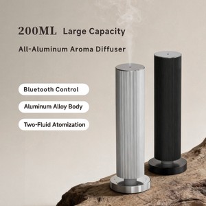 เครื่องกระจายกลิ่นอโรมาแบบไร้น้ำ ควบคุมผ่านแอปอัจฉริยะ ตัวเครื่องอะลูมิเนียม ระบบพ่นละอองสองจุด สำหรับน้ำมันหอมระเหย เหมาะสำหรับโรงแรมและบ้าน - Product Image 6