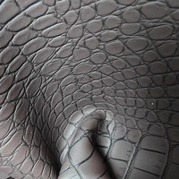 Cuir artificiel PVC gaufré à motif crocodile, tricoté, imperméable, pour meubles, canapés, textiles de maison et chaises - Vente chaude
