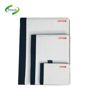 Prosub Wholesale Sublimation Blanks Notebook Journal Custom Print Image Sublimation Fabric Canvas Notepad Sublimation Notebooks