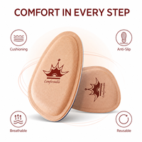 Coussinets pour l'avant-pied des femmes, demi-semelles pour talons hauts, antidérapants, en mousse souple, inserts de chaussures confortables, soin des pieds