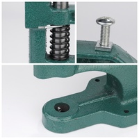 Machine à presser manuelle pour œillets métalliques ronds, outil de pose de boutons, outil de ponçage pour œillets de chaussures et vêtements