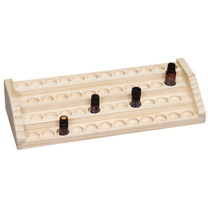 Présentoir en bois à comptoir en bois, pour bouteilles d'huiles essentielles, support à étagères, 1 pièce - Product Image 3
