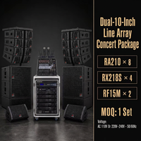 Système audio NEARSTAR Dual-10-Inch Line Array Concert Package RA210 RX218S DA1300 DA1800 DSP4080 U2000