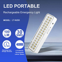 Lampe d'urgence LED portable à 30 SMD à prix abordable, murale et rechargeable, pour camping extérieur