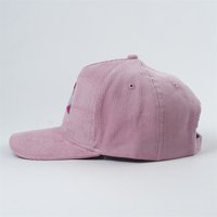 Venta al por mayor marco un sombrero de pana 100% algodón personalizado 5 paneles gorra de alta calidad 5 paneles gorra personalizada con logotipos bordados