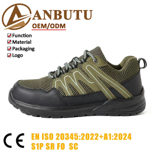 Zapatos de Seguridad para Hombre S1P SR FO SC, Ligeros, Transpirables, Antiestáticos, Antideslizantes, Botas de Trabajo para Empresas de Construcción, Venta al Por Mayor - Product Image 1