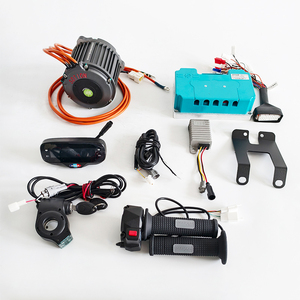 Starbun Borstel Controller,24V 250W Borstel Controller met Gele Gasklepkit Elektrische fiets Scooter Accessoire