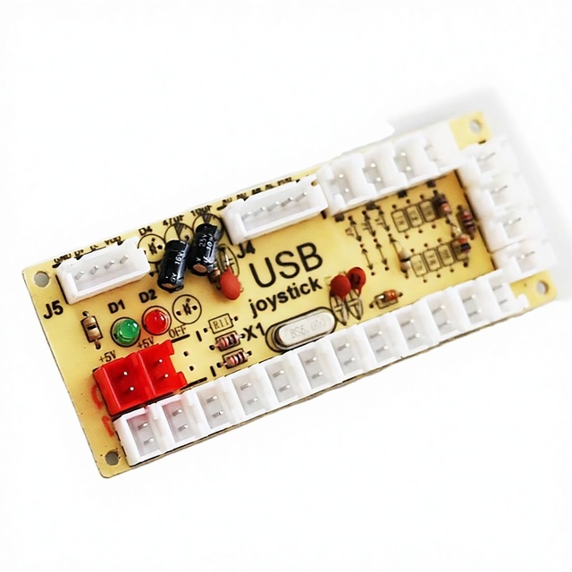 High Quality DIY Arcade Game Parts, USB Encoder with Sanwa Joystick and LED Push Buttons