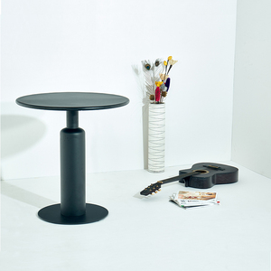 Tavolino Rotondo Moderno in Acciaio al Carbonio per Casa, Ideale per Negozi di Tè al Latte, Terrazze Esterne, Tavolo da Pranzo in Metallo - Product Image 2