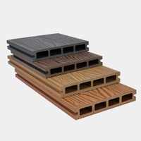 Planches de terrasse en WPC pour extérieur, revêtement composite imperméable en WPC, plancher en bois-plastique pour patio/jardin/bord de piscine