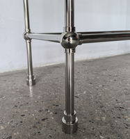 Meuble de salle de bain simple de 30 pouces de large, finition chrome poli miroir, avec étagère de rangement supplémentaire, style antique pour hôtel, meuble personnalisé pour Airbnb