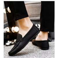 Mocassins d'été pour hommes, chaussures en cuir pour hommes, chaussures décontractées de mode coréenne et britannique