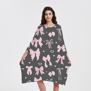 Set di Abbigliamento Estivo di Lusso per Donna <span class=keywords><strong>in</strong></span> Vendita all'Ingrosso, Camicie da <span class=keywords><strong>Notte</strong></span> Termiche <span class=keywords><strong>in</strong></span> Maglia di Bambù - Product Image 2