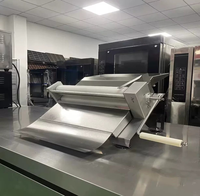 Laminoir manuel en acier inoxydable pour pâte à pizza, pain, pâtes et raviolis, idéal pour boulangeries et services de restauration commerciaux